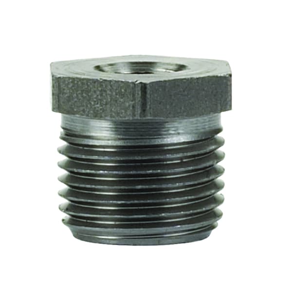 Billco Billco Corporation 3/4 in. MPT X 1/2 in. D MPT Black Steel Hex Bushing 753288000209 - main